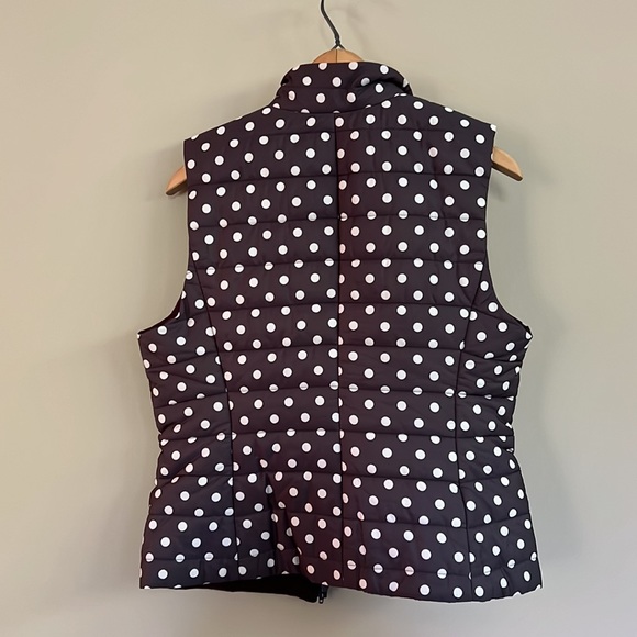 Loft Charcoal Grey & Creamy White Polka Dot Vest - Picture 4 of 8